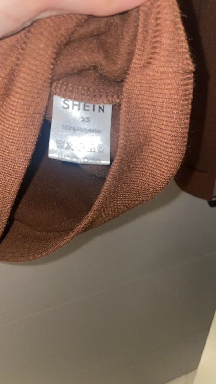 Sweat marron Shein – Taille XS - photo numéro 2