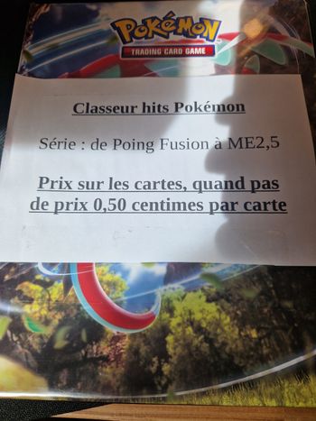 Cartes Pokémon hits, holo et reverse