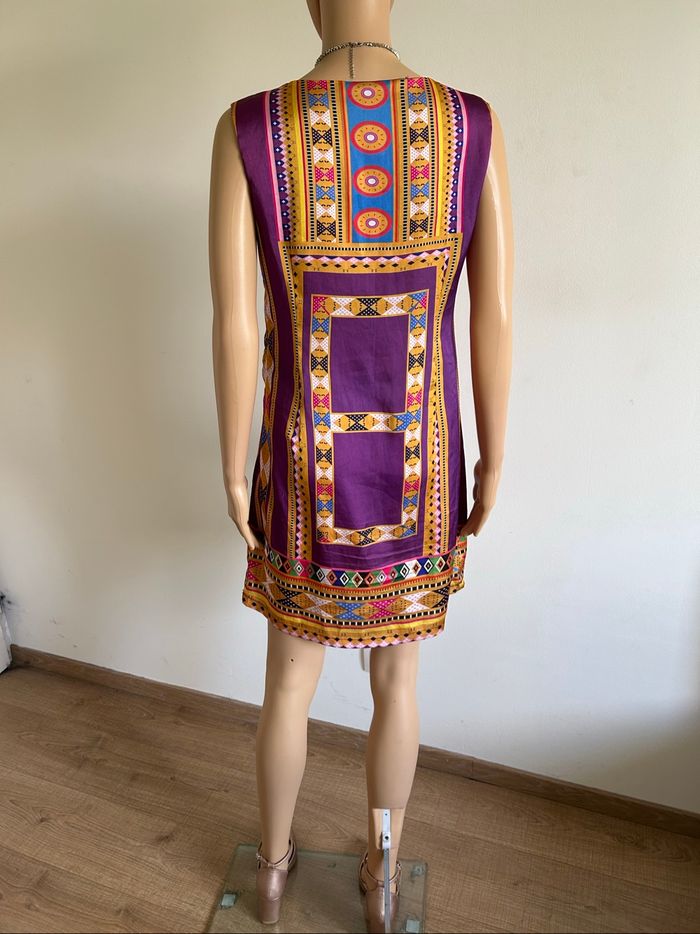 Robe imprimée satinée sans manches Sweet Miss taille S TBE - photo numéro 6