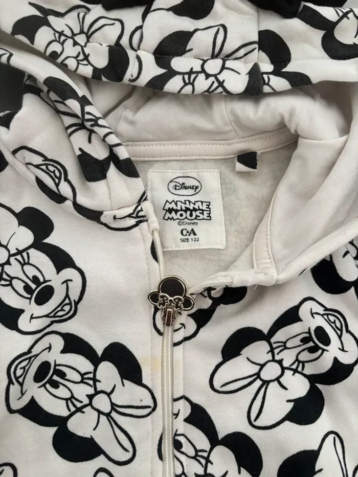 Sweat-shirt zippé Minnie 6 ans - photo numéro 2