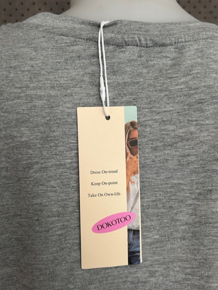 T-shirt à manches courtes gris - photo numéro 5