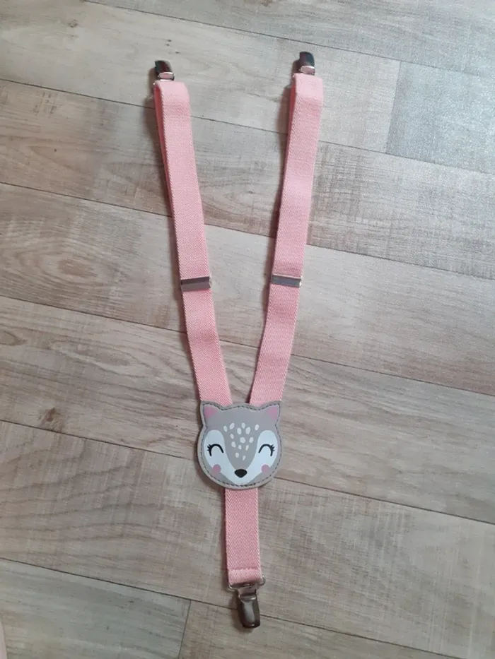 Bretelles pour fille rose 2-4 ans