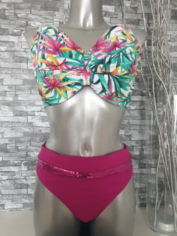 Maillot de bain sexy fushia T46/100G