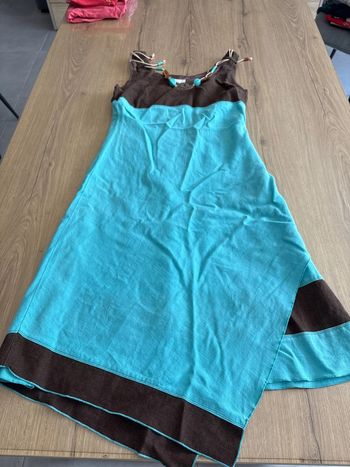 Robe été turquoise