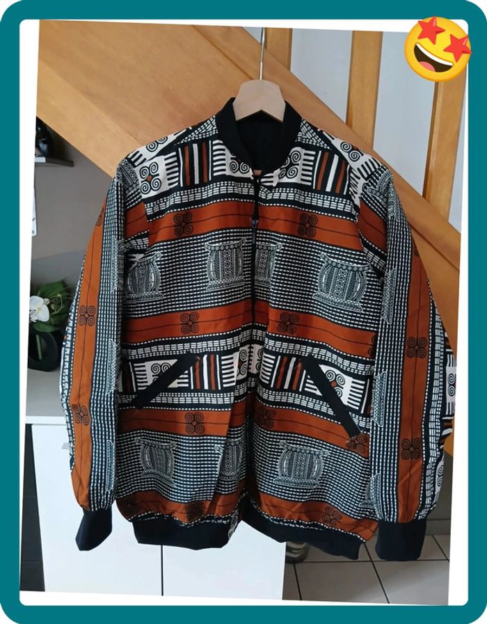 Très Belle Veste Bombers zippée pour L'été Neuve Taille L🌿🌈 - photo numéro 4