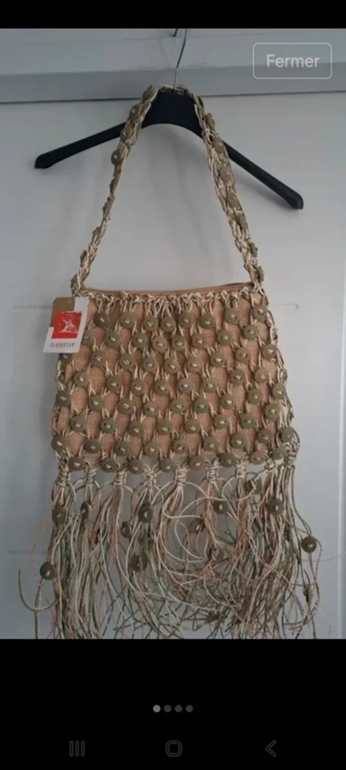 Sac rafia petit modèle neuf