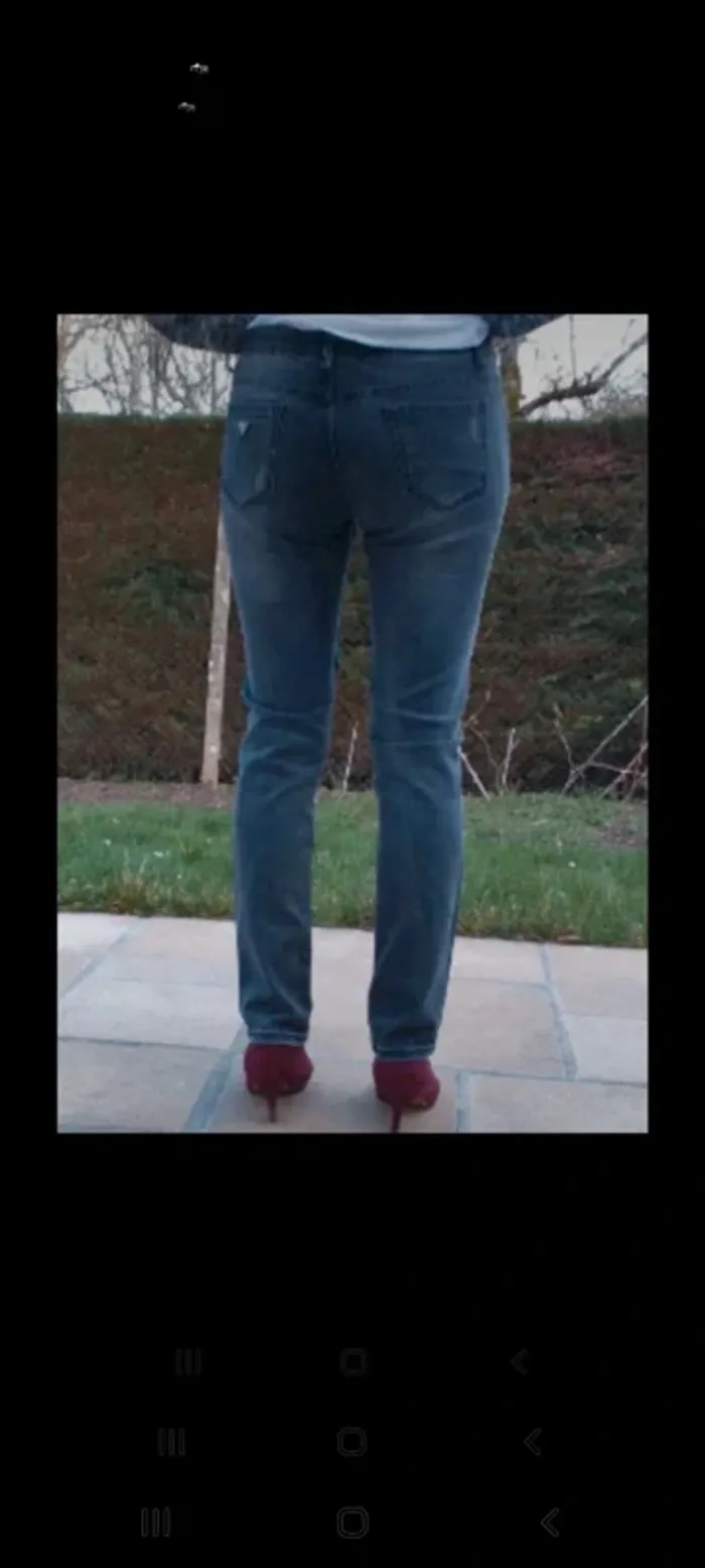 Jean 👖 XL perles et broderies - photo numéro 6