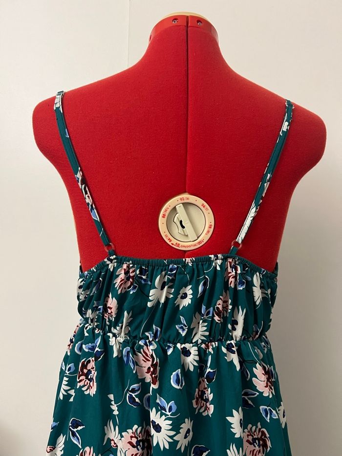 Robe longue vert émeraude fleurie LC2 - photo numéro 5