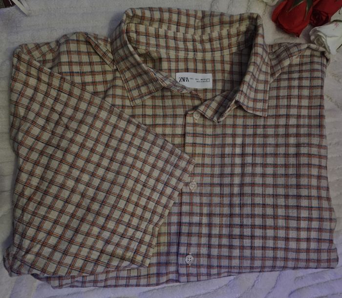 Chemise structuré a Carreaux Zara 🌸 - photo numéro 3