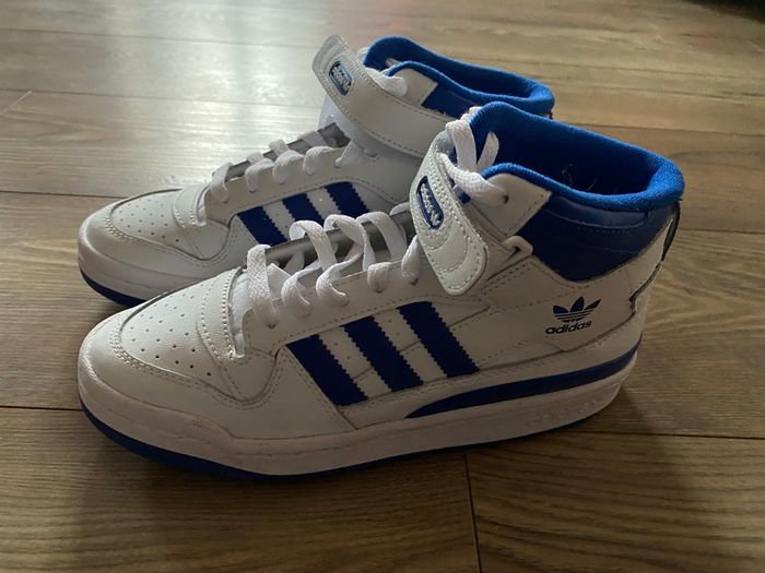 Baskets Adidas blanches et bleues T37 1/3 - photo numéro 10