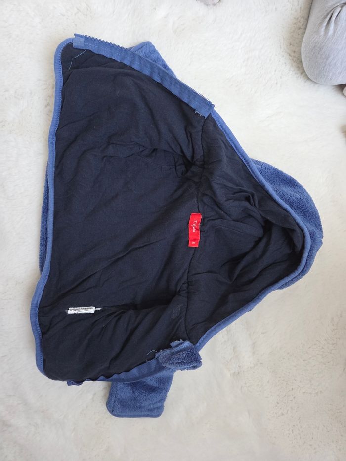 Gilet chaud bleu tisaia 3mois - photo numéro 4