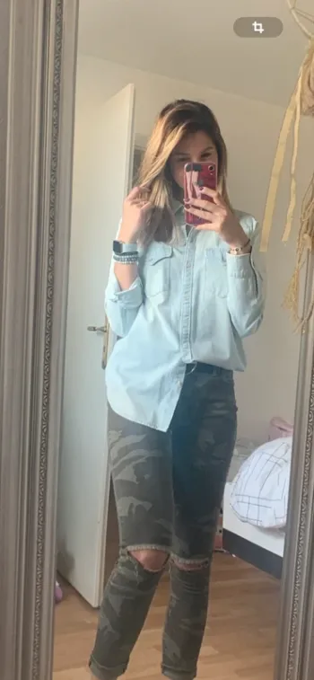 Chemise en jeans