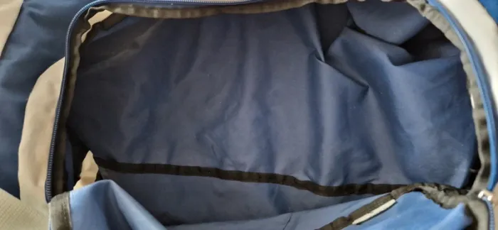 Sac sport bleu marine beige - photo numéro 2
