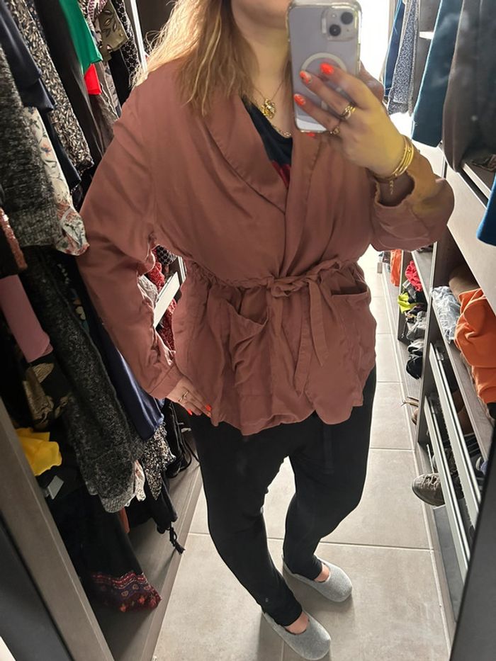 Veste en lin Camaïeu T46