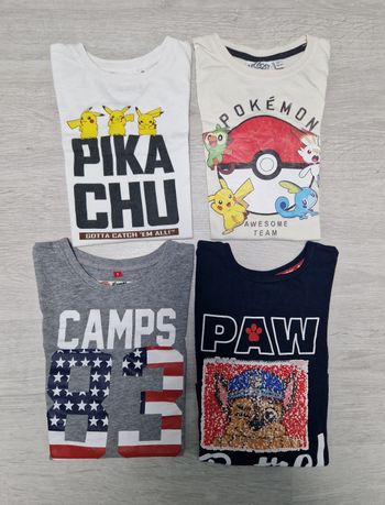 Lot 8 Tee-shirts, manches longues, 5 ans