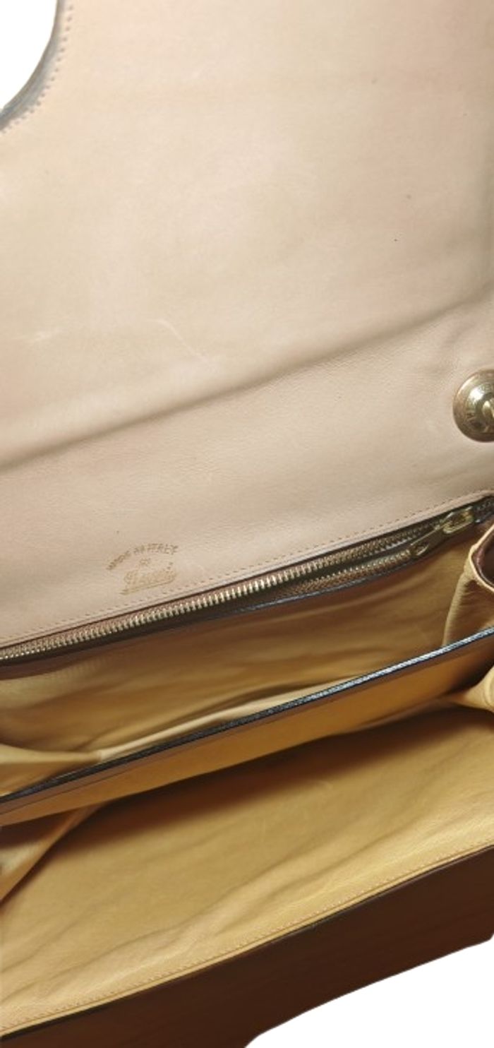 Sac bandoulière vintage Gucci Blondie 1970 – Cuir caramel – Excellent état - photo numéro 7