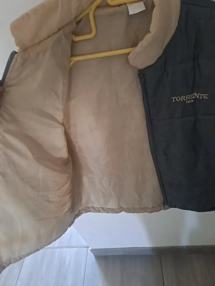 Veste sans manches Gris Beige Torrente Paris Taille L - photo numéro 10