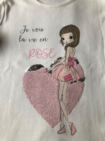 Teeshirt fillette manches longues