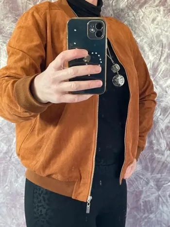 Veste caramel ultra confortable