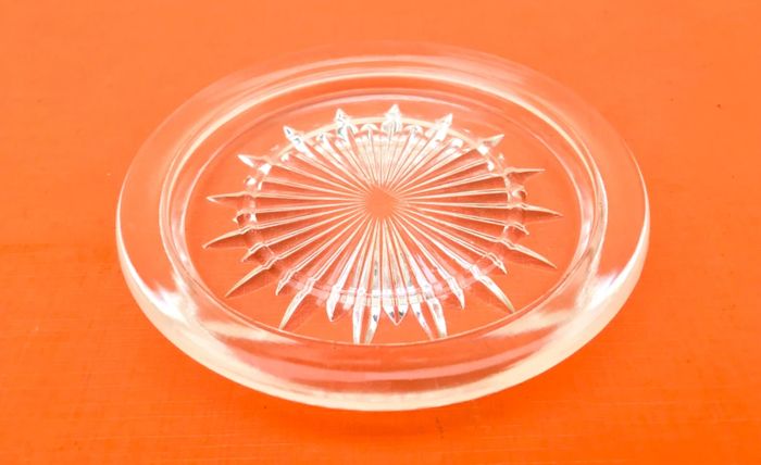 Années 1930 Dessous Bouteille / Carafe Verre taillé transparent - photo numéro 2