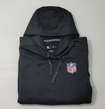 Vêtement vintage de marque Sweat à capuche Nike noir therma-fit NFL M #D84