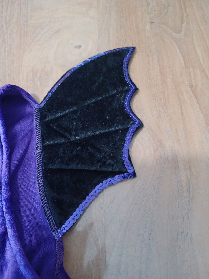 Déguisement femme  robe chauve souris avec serre tête - photo numéro 5