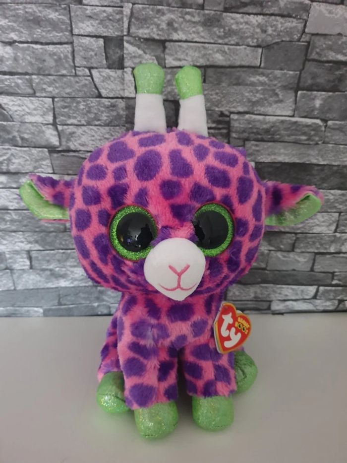 Peluche Girafe rose