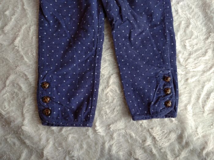 Pantalon velours à pois Fille 9 mois Little Sioux Tex 100% coton - photo numéro 4