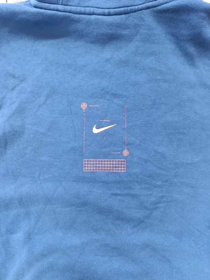 Sweat à capuche nike bleu S - photo numéro 7