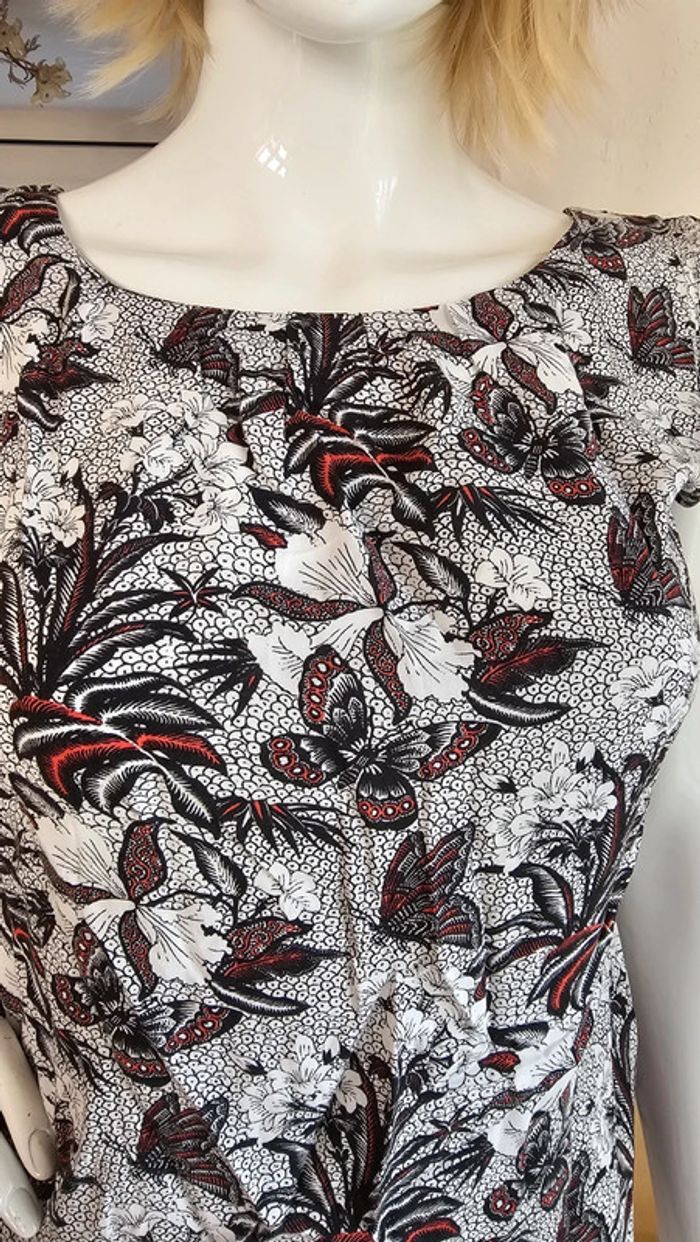 Top motif papillon Camaïeu taille 40 - photo numéro 2