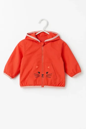 Veste coupe-vent imperméable chat – Kiabi – 3 mois