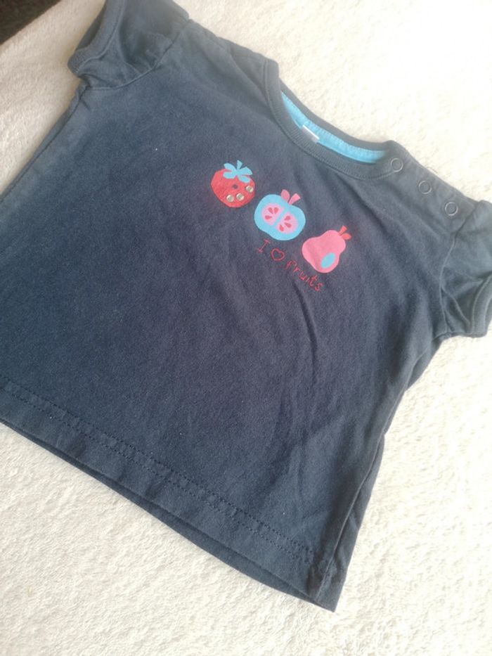 Lot 9 tee shirt manches courtes 9 mois - photo numéro 9