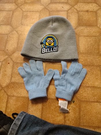Bonnet minions enfants 5/6 ans