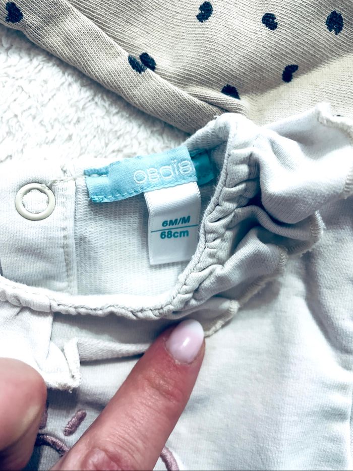 Lot de 2 sweat « Obaïbi et H&M » taille 6 mois - photo numéro 2
