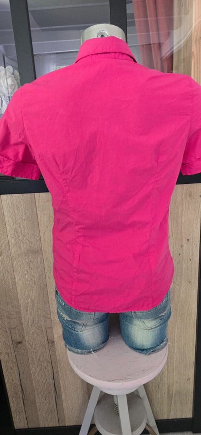 Chemisette Lacoste rose femme Taille 38 - photo numéro 6