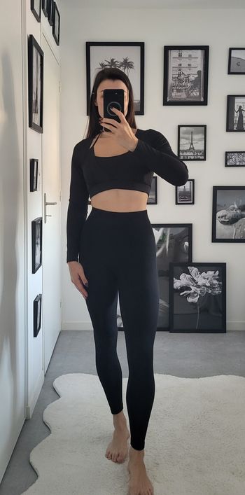 Legging côtelé noir Pimkie