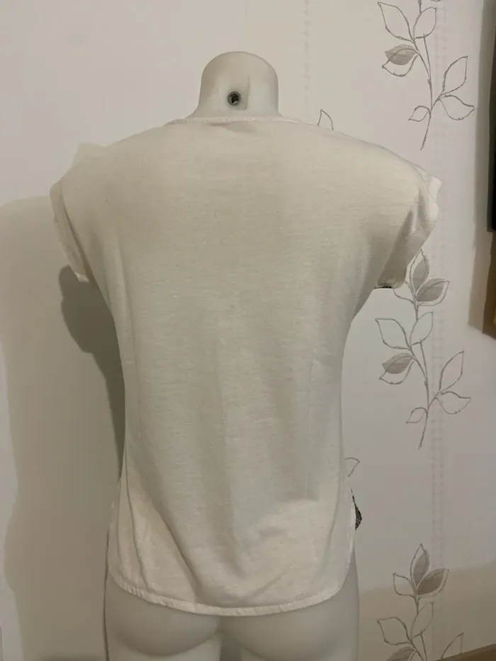T-shirt à manches courtes imprimé Calaieu Taille 36 - photo numéro 3