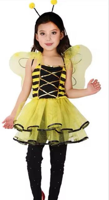 Déguisement robe princesse abeille et ces accessoires Taille 3-4ans