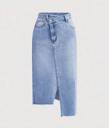 Jupe en jean denim asymétrique