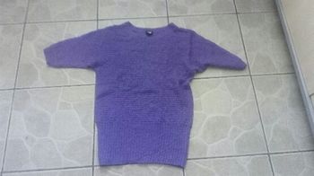 Pull tunique manche courte