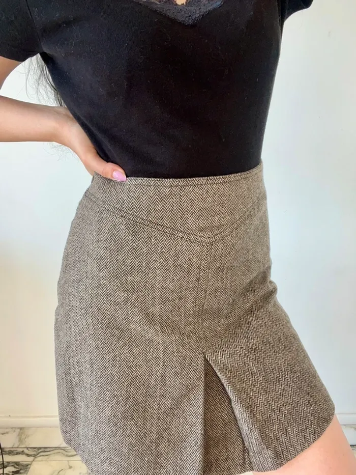 Jupe vintage années 90 plissée taille S - photo numéro 3