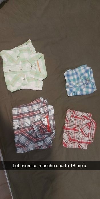 Lot chemise garçon