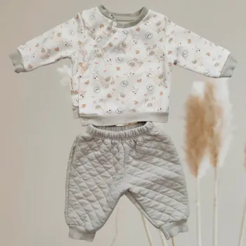 Ensemble 1 mois Petit Béguin - collection Lama neuve