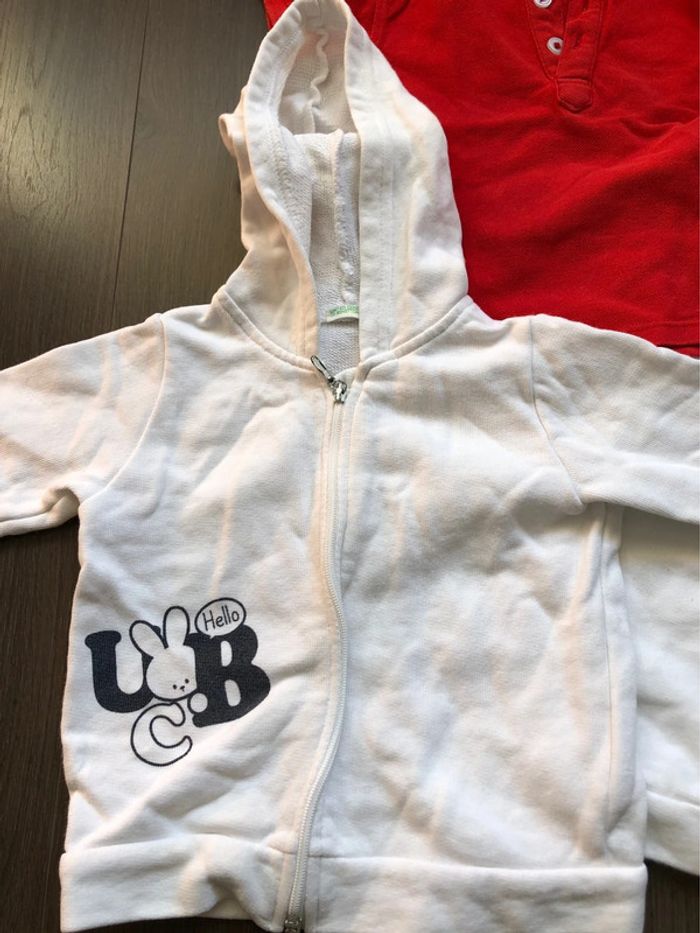 Ensemble jogging Benetton et polo Lola Palacios 12 mois - photo numéro 2