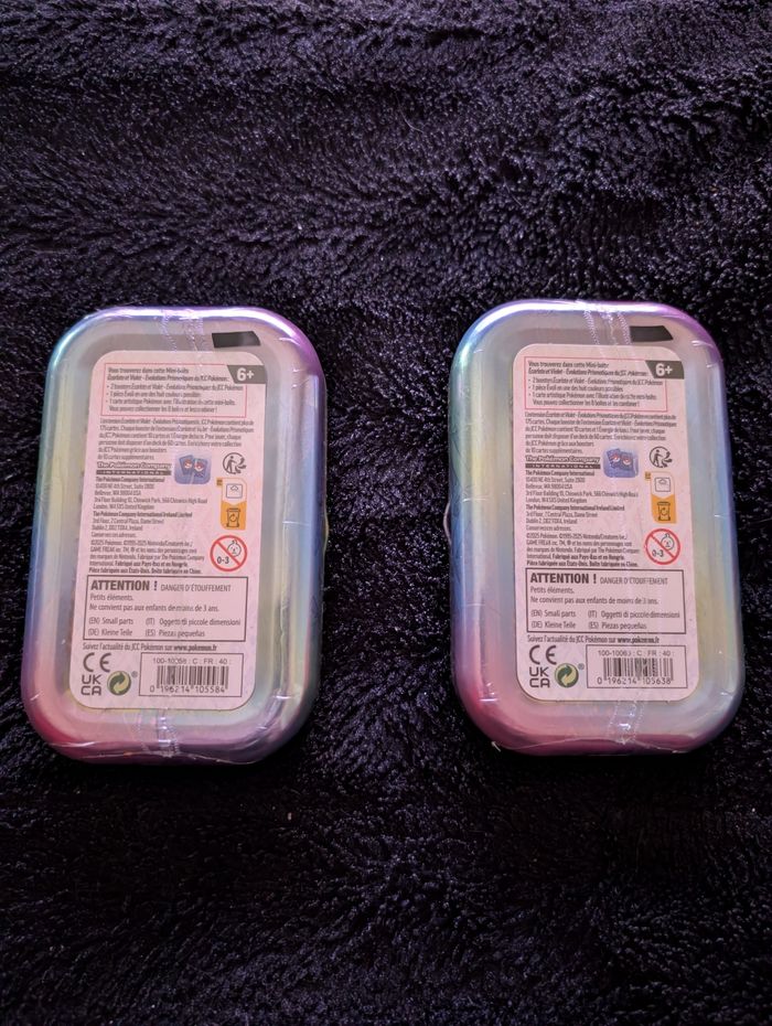 Pokémon mini tin évolution prismatique Pyroli et Phyllali - photo numéro 2