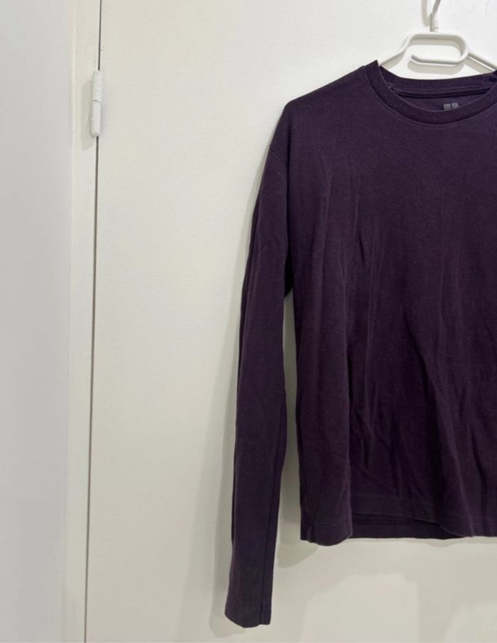 Pull léger Uniqlo XS violet - photo numéro 2