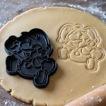 Emporte-pièce Mario pour biscuit et pâtisserie créative - 8 cm