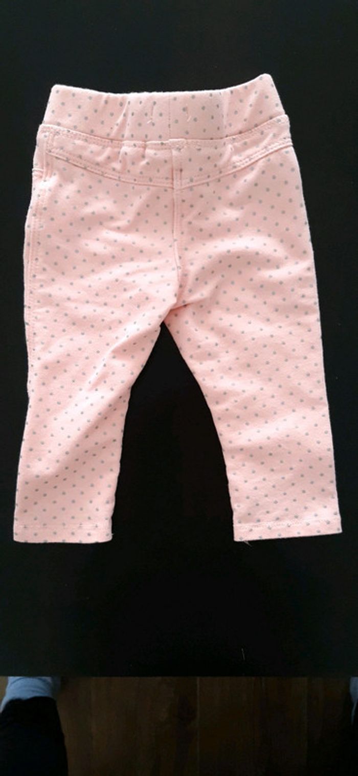 Pantalon rose à pois gris - photo numéro 2