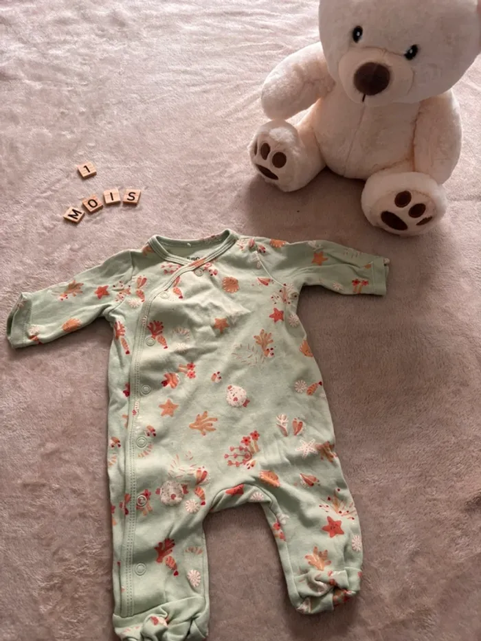 Pyjama léger manches longues Gémo - 1 mois