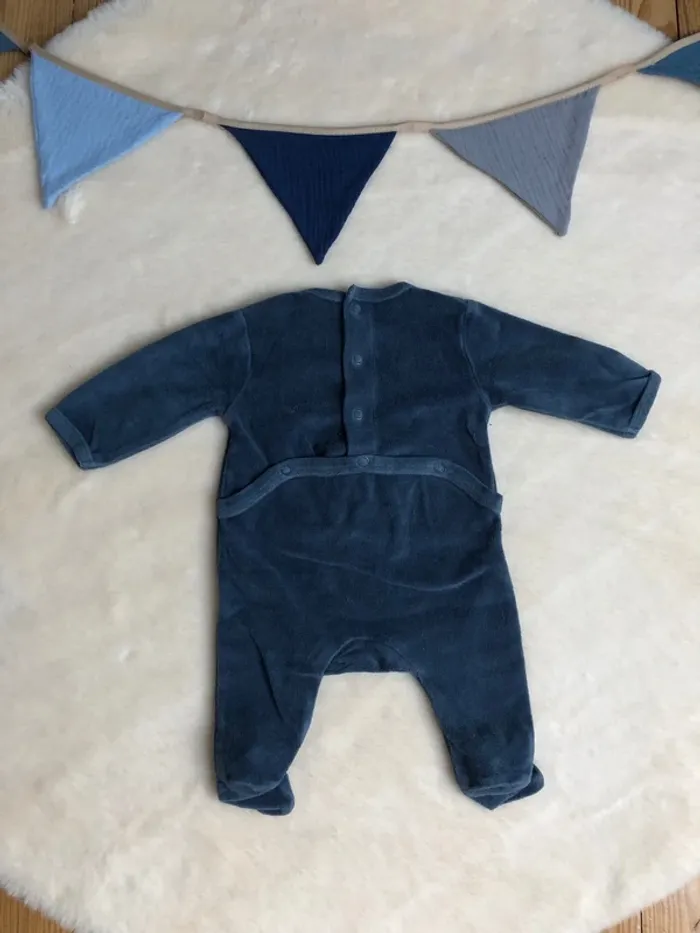 Pyjama marine super héros 1 pièce - Kiabi 1 mois - photo numéro 3